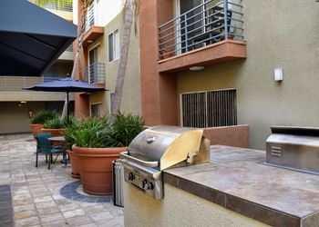 outdoor grilling area